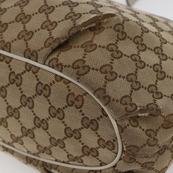 GUCCI GG Canvas Shoulder Bag outlet Beige Auth - Picture 12 of 16
